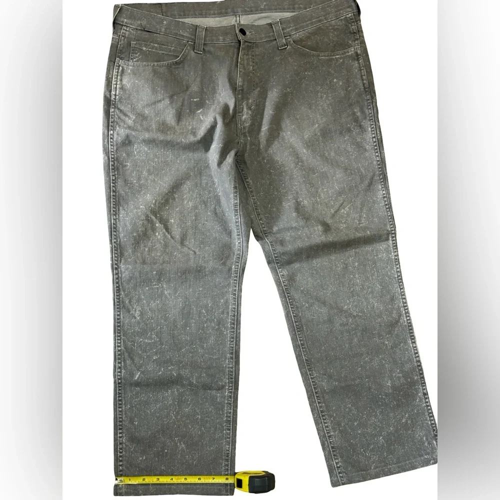 Levi’s Mens Bootcut Jeans 38x27 Gray Stonewash Denim Classic Fit Casual